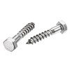 sourcing map Hex Lag Screws, M8 x 40mm 304 Stainless