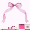 Tinoaly Large Pink Bow Wall Stickers, 26x33 Inch Coquette Wallpaper