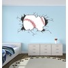 West Mountain Baseball Breaking Wall Decal Home Decor Art Vinyl
