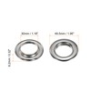 sourcing map 10Set Grommets Eyelets 30mm 1-1/6 Inch Brass Eyelets
