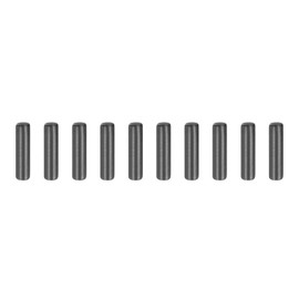 uxcell 10Pcs 5mm x 20mm Dowel Pins, 304 Stainless Steel Cylindrical Shelf Support Pegs Chamfered End Pin Rod Fasten Elements Metal Shelf Pegs, Black