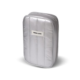 Sahunfri Cable Organiser Bag,Waterproof Travel Cable Electronics Organiser Bag Anti-Slip Wear-Resistant,Charger Accessories Bag for Travel Storage (Sliver)