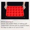 CAKETIME Silicone Mini Muffin Pan 24 Cups Mini Cupcake Pans,
