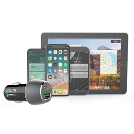 PRO 33 Watt Car Kit Compatible with Jabra Elite Active 75t Plus Data, Durable Quick Adaptive Fast Charging Dual USB-C/MicroUSB Long 4ft Cables