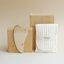 Notdam [+Jeogori] Bangjja Yugi Heart Gua Sha Massager / 놋담 [+저고리] 방짜유기 하트괄사 마사지기