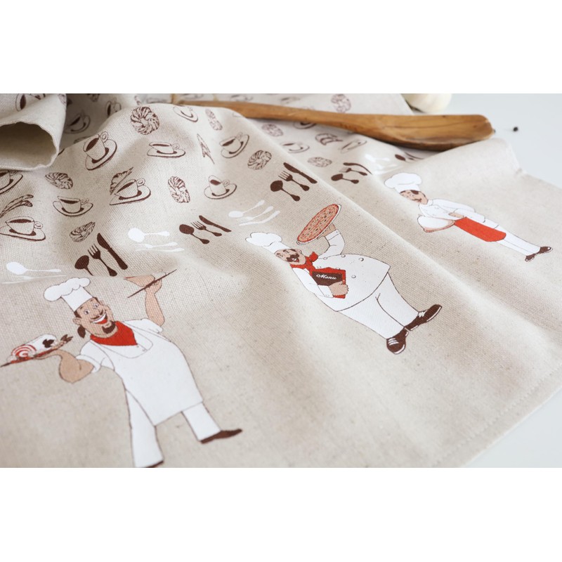 textile idea - Set of 3 Half-Linen Tea Towels 46