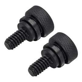 Benlari Seat Bolt Screw Black Stainless Steel Fender Seat Bolts 1/4"-20 Thread Compatible for Harley Davidson Sportster Touring Softail Dyna Street Glide Road King Road Glide Electra Glide CVO 1997-21