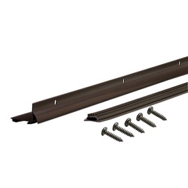 M-D Building Products 81927 36 in. Bronze Aluminum L-Shape Commercial Screw-on Under Door Seal