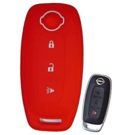 Nissan Keyless Entry Key Fob Rubber Cover for Nissan Remote Kicks Rogue 2025 2024 Red