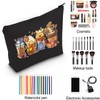Pooh Bear Cosmetic Bag Cartoon Coffee Cup Makeup Bag with