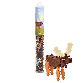 Plus-Plus 9604288 Ingenious Construction Toy, Elk, Creative Building Blocks Tube, 100 Pieces