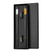 Hongyantech 2 Pairs Fibreglass Japanese Chopsticks Black + 2 Stainless