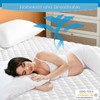 GRT Queen Size Quilted Fitted Mattress Pad, 100% Waterproof Breathable