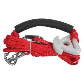 Tiardey 3.6m/12ft Heavy Duty Water Sports Tow Harness Connector with 2 Hooks - Durable Boat Tow Harness for 1-3 Riders