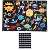 45pcs Outer Space Felt Story Board 3.5in Storytelling Educational DIY