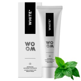Woom White+ Whitening Toothpaste for Teeth Whitening with Fluoride 75 ml