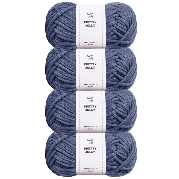Pretty Jolly 4 Skeins Easy Crochet Yarn Soft Knitting Yarn