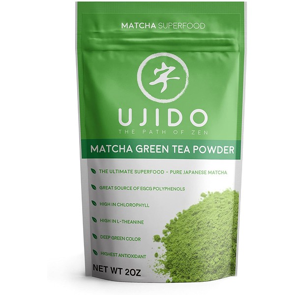 Ujido Japanese Matcha Green Tea Powder - Ceremonial Blend - Packaged in Japan (2 oz)