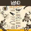 WYND Blocker Motorcycle Riding Glasses Extreme Sports Wrap Sunglasses, Orange,