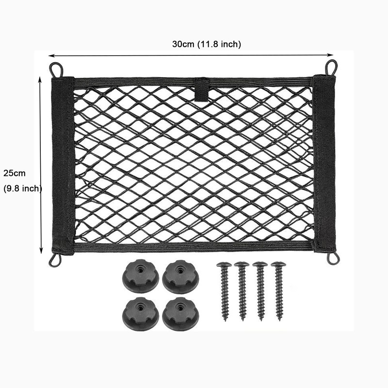 KAKKOII 2 Layer Small Cargo Net,Cargo Storage Pocket Net, Mesh
