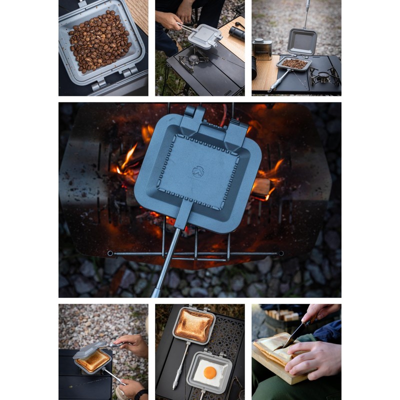 Camping Moon TT-1315 Hot Sandwich Cooker for Single Burner, Gas