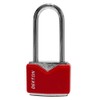 DEKTON DT70228 40MM Long Shackle Covered Steel Padlock, Red