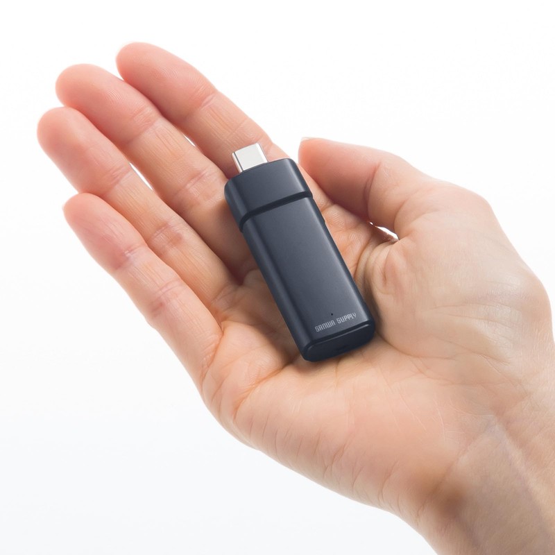 Sanwa Supply USB 5Gbps Type-C Card Reader ADR-5TCMSD1BK