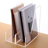 HeZone Magazine Holder, Clear Acrylic Desk Organizers, File Organizer for