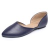 VenusCelia D'Orsay Zapatos planos para mujer, azul marino, (Navy Pu),