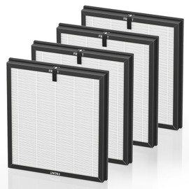 AP303 AP304 Replacement Filters, Compatible with DAYETTE AP303/304 Air Purifier, and for FRESHDEW AP303 AP304 Purifier, H14 HEPA Filter with 3 Stage Filtration, 4 Pack (Standard-White)