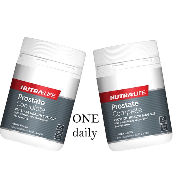 2 x 60 capsules NUTRALIFE Prostate Complete Saw Palmetto 4000 with Lycopene