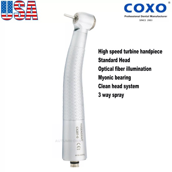YUSENDENT COXO Dental High Speed Handpiece 6 Holes Fiber Optic