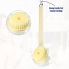 VOCOSTE Rückenbürste, doppelseitige Badebürste für die Dusche, 14,96", Beige