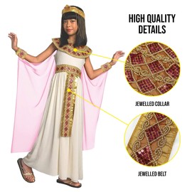 Morph Kids Cleopatra Costume Girls, Cleopatra Costume Girls,Girls Cleopatra Costume, Egyptian Costume Kids Girls S