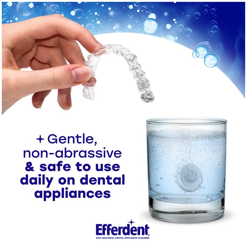 Efferdent Retainer Clean & Bright – Retainer Cleaner Tablets, 120