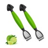 2 Pieces Lemon Peeler with Comfortable Plastic Handles, Multipurpose Stainless