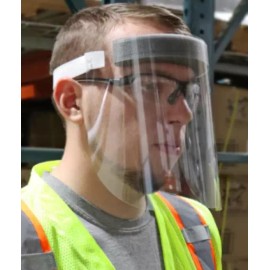 Clear Reusable Face Shield Copolyester Face Shield Foam Padding Elastic 5 PACK