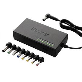 CONTROL EXPERT Cargador Multicargador Universal para Laptop con 8 Diferentes Puntas, de 12V a 24V, Alta Compatibilidad con la Mayoría de los Modelos