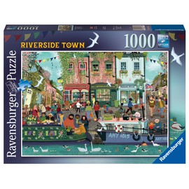 Ravensburger Riverside Town Jigsaw Puzzle, 1000 Pieces, from 14 Years