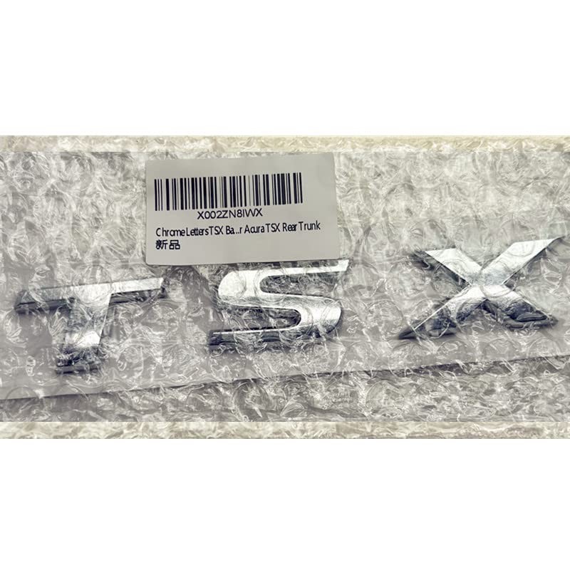 Chrome Letters TSX Badge Emblem Logo Decal Replace Fit for