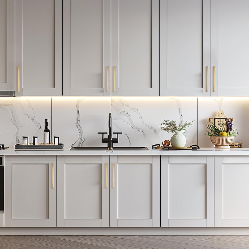 Ravinte 20 Pack Solid 6-1/4 Inch Kitchen Square Cabinet Handles