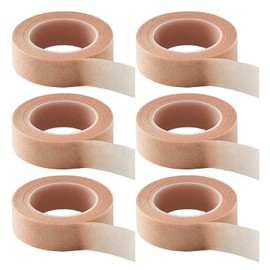 6 Rolls Nose Tape for Rhinoplasty Shaping 0.5in X 10Yd Flexible Skin Tape Breathable Micropore Tape Self Adhesive Gauze Tape for Wound Injuries Swelling Sports Beige (6Rolls)