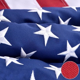 American Flag for Outside 5x8 FT, Deluxe Heavy Duty Spun Polyster, TearProof and Waterproof Super Tough Series, All Weather High Wind USA US Flag with Embroidered Stars, Sewn Stripes, Brass Grommets