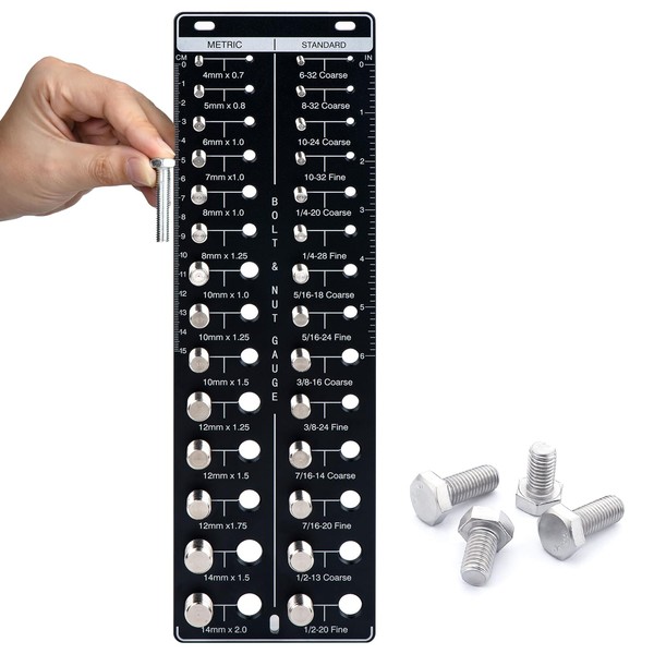 Thread Checker, 28 Nut and Bolt Thread Checker, Bolt and