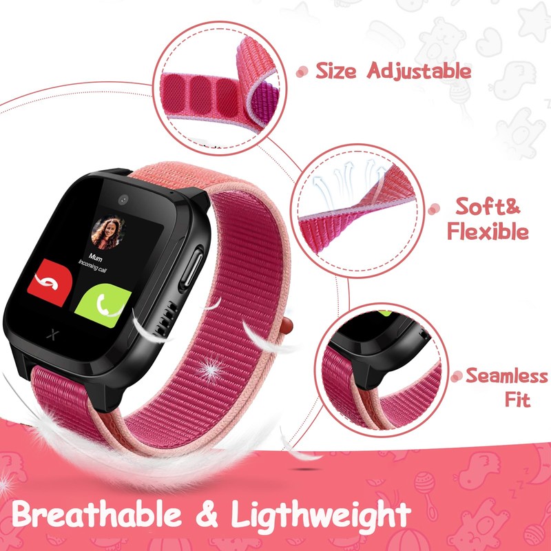 Snyeest Pack of 2 Nylon Wristbands Compatible with Xplora X5