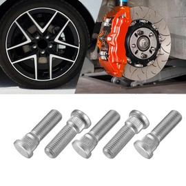 DWARFOO 5PCS M12×1.5 Car Wheel Studs, Wheel Hub Stud, 90942-02049 90942-02037 Steel Tire Studs, Car Accessories Lug Bolts Secure Wheel Hubs Replacement for Scion Pontiac ES300 RX300 Avalon