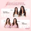 SEGO Single Clip In Hair Extensions Real Human Hair 6
