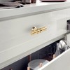Haliwu 20 Pack Gold Cabinet Knobs, Brushed Brass Cabinet Knobs
