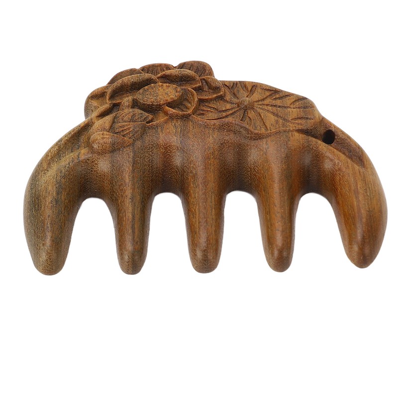 Massage Hair Comb Head Scalp Meridian Comb Y Shape Wooden