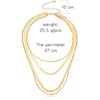 Bohemian Layered Choker Necklaces Multilayer Adjustable Layering Chain Gold Snake